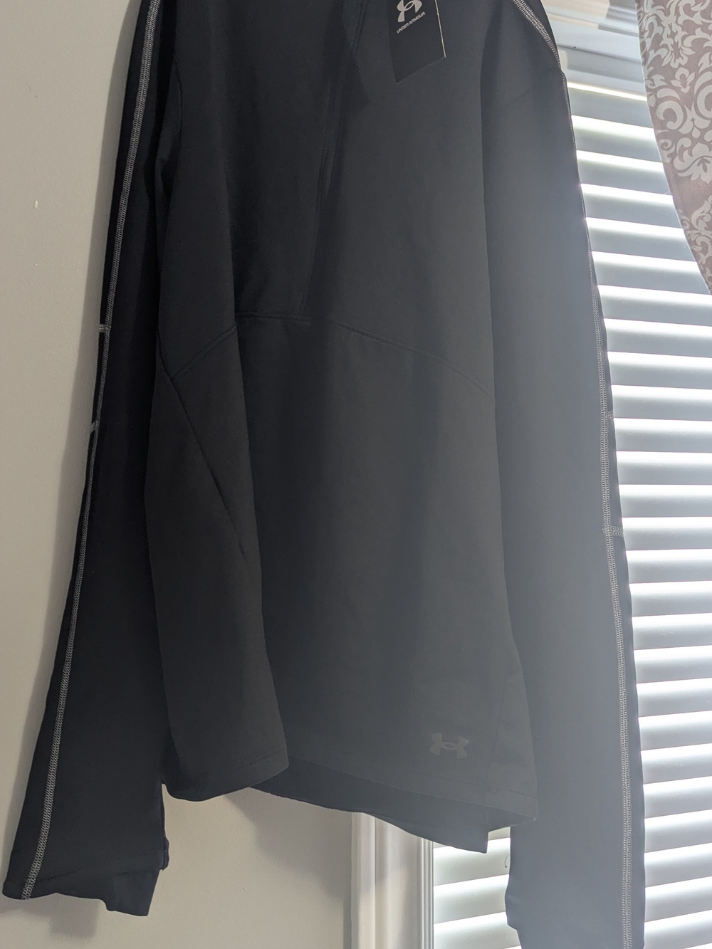 Under Armour Black Hoodie with Contrast Stitching